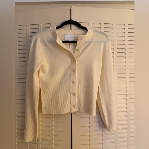 soho & stella Sweaters - NWT Soho & Stella Butter Yellow Cardigan | Fitted Waist | Size S